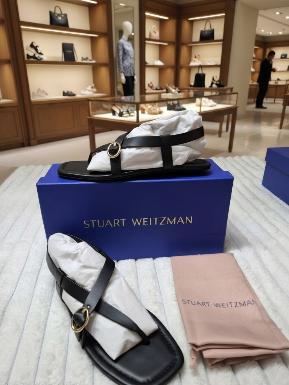 STUART WEITZMAN BENNI SANDALS WOMEN'S SZ 7 B EU 37.5 $295